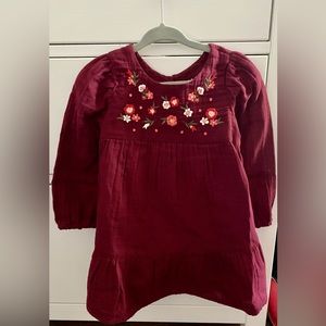 Burgundy Autumn Dress